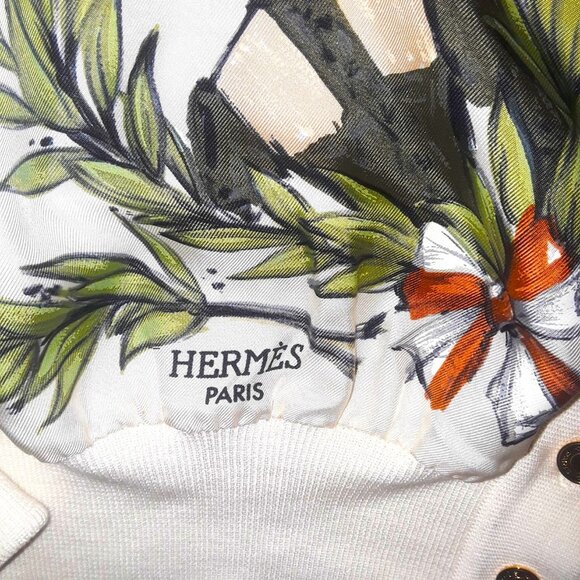 NEW Hermes "Chantilly" silk cardigan sweater blouse--extremely rare piece - Picture 2 of 9